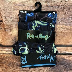 Rick and Morty 2 Pack Men's Boxer Briefs S-2XL New Blue Green Skull Underwear